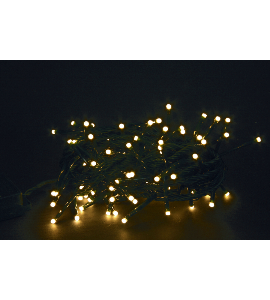 Luci di natale 300 led "premium ultra" bianco caldo- da interno ed esterno - 10 metri